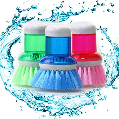 Dish Brush with Built-In Soap Dispenser by HitMyNeed