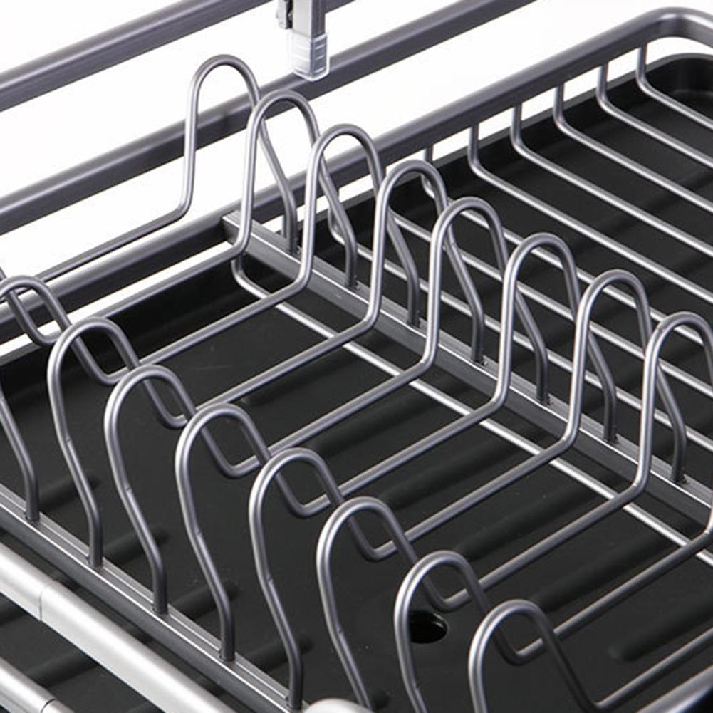 Dish Drying Rack with Drip Tray and Utensil Holder by HitMyNeed
