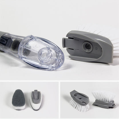 Dish Scrub Brush with Soap Dispenser and Refills by HitMyNeed