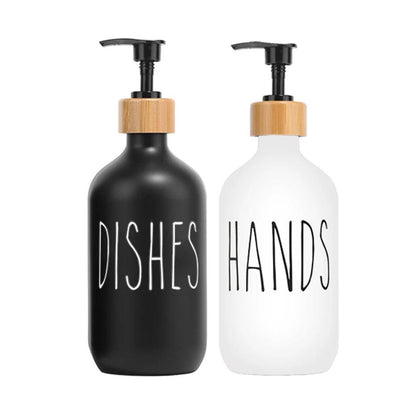 Dish Soap & Hand Soap Dispenser Set 500ml set-a by HitMyNeed