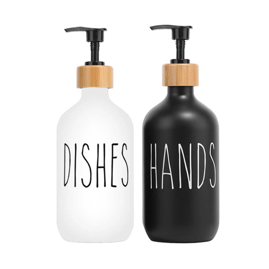 Dish Soap & Hand Soap Dispenser Set 500ml set-b by HitMyNeed