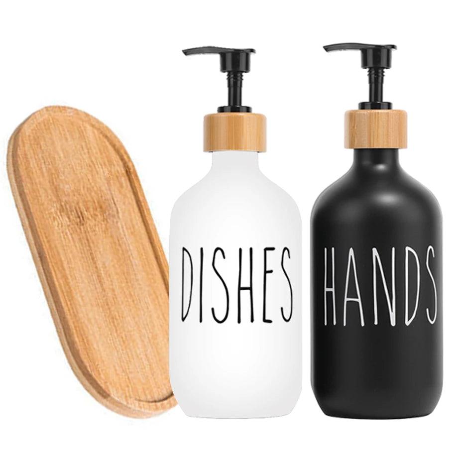 Dish Soap & Hand Soap Dispenser Set 500ml set-d by HitMyNeed