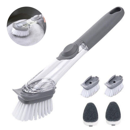 Dish Wash Scrubber with Built-In Soap Dispenser by HitMyNeed