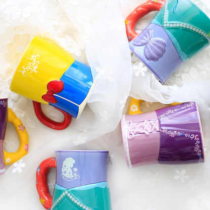 Disney 3D Princess Dress Ceramic Mug 400-500ml by HitMyNeed
