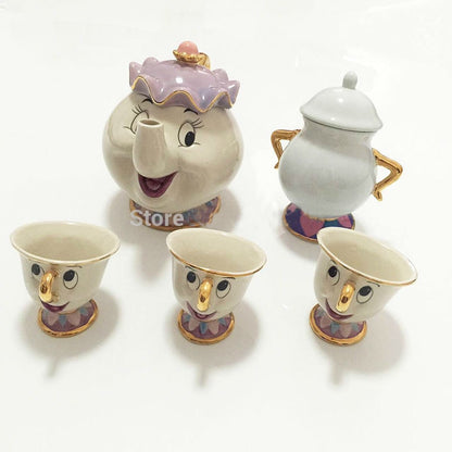 Disney Beauty and the Beast Ceramic Tea Set by HitMyNeed