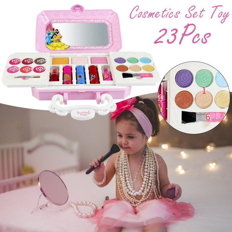 Disney Girls Makeup Toy Set with Washable Colors by HitMyNeed