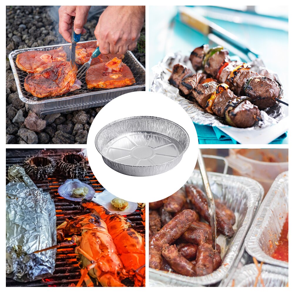 Disposable Aluminum Cake Pans Foil Trays (10 Pack) by HitMyNeed