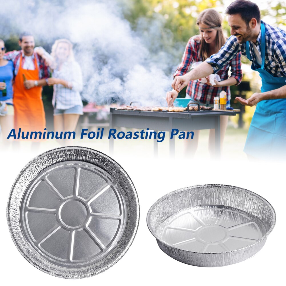 Disposable Aluminum Cake Pans Foil Trays (10 Pack) by HitMyNeed