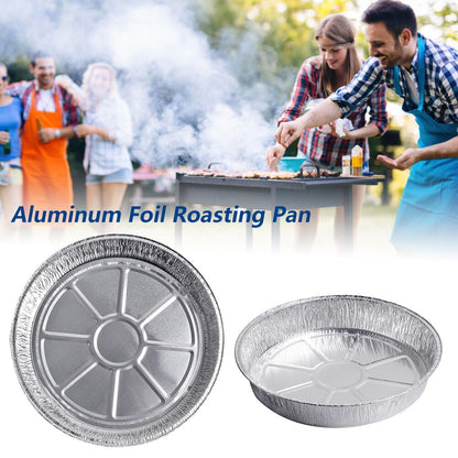 Disposable Aluminum Cake Pans Foil Trays (10 Pack) by HitMyNeed