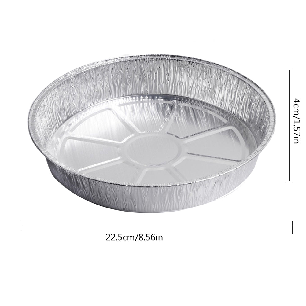 Disposable Aluminum Cake Pans Foil Trays (10 Pack) by HitMyNeed