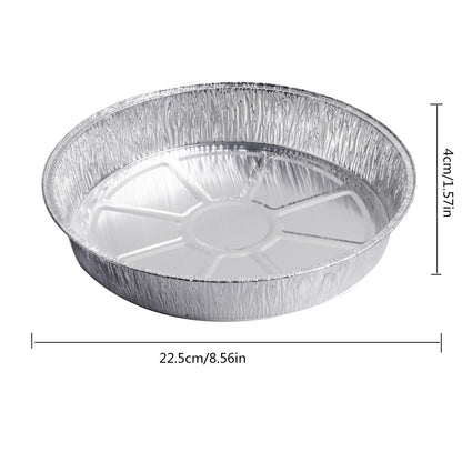 Disposable Aluminum Cake Pans Foil Trays (10 Pack) by HitMyNeed