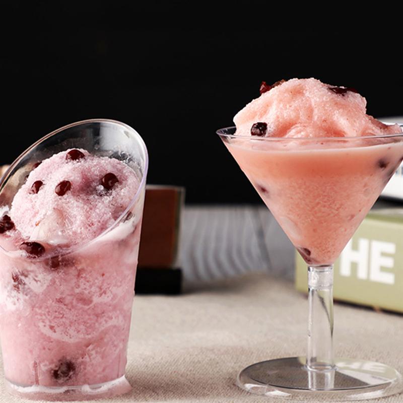 Disposable Clear Plastic Dessert Cups 30 Pack by HitMyNeed