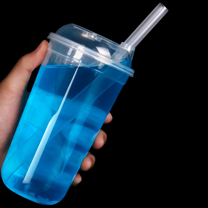 Disposable Colorful Plastic Straws 500 Pack by HitMyNeed
