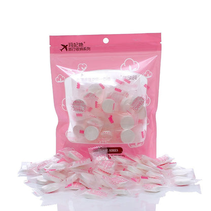 Disposable Compressed Towels, 50 Individually Wrapped by HitMyNeed