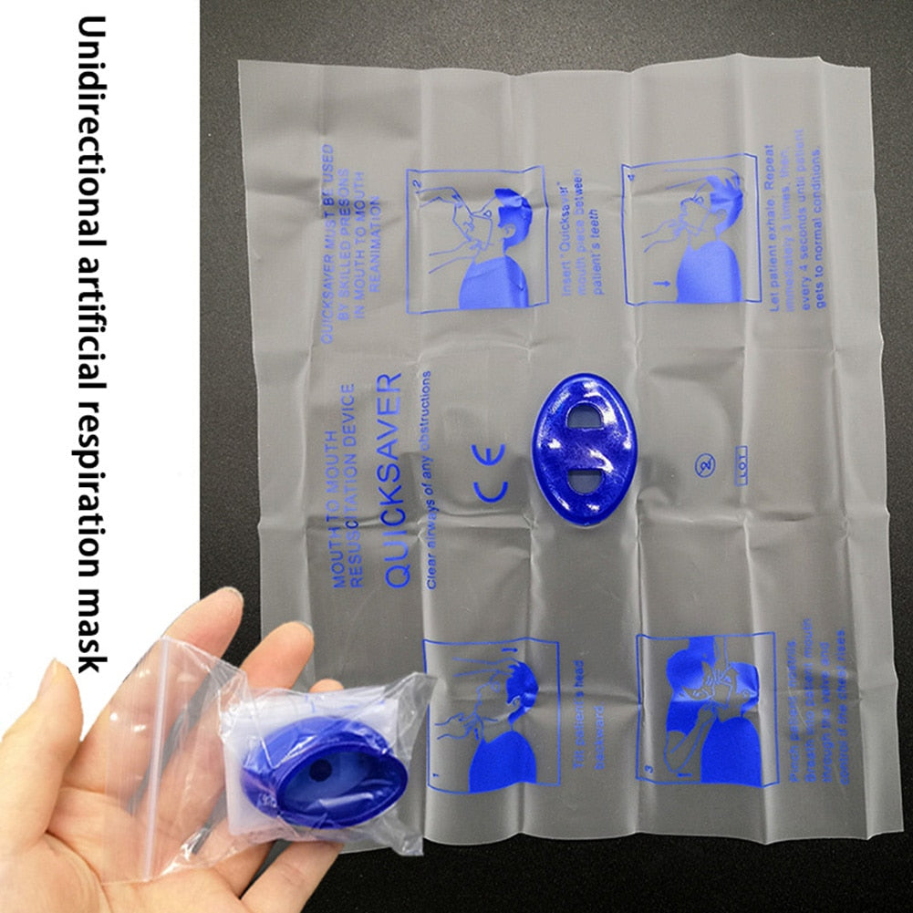 Disposable CPR Mouth Guard Breathing Mask by HitMyNeed