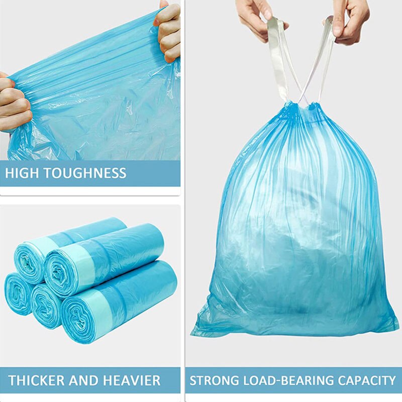 Disposable Drawstring Garbage Bags (30 Pack) by HitMyNeed