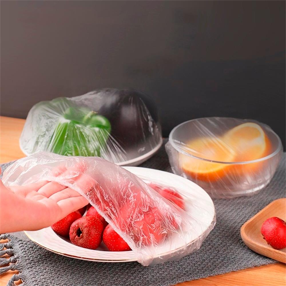 Disposable Elastic Food Covers (100 Pack) by HitMyNeed