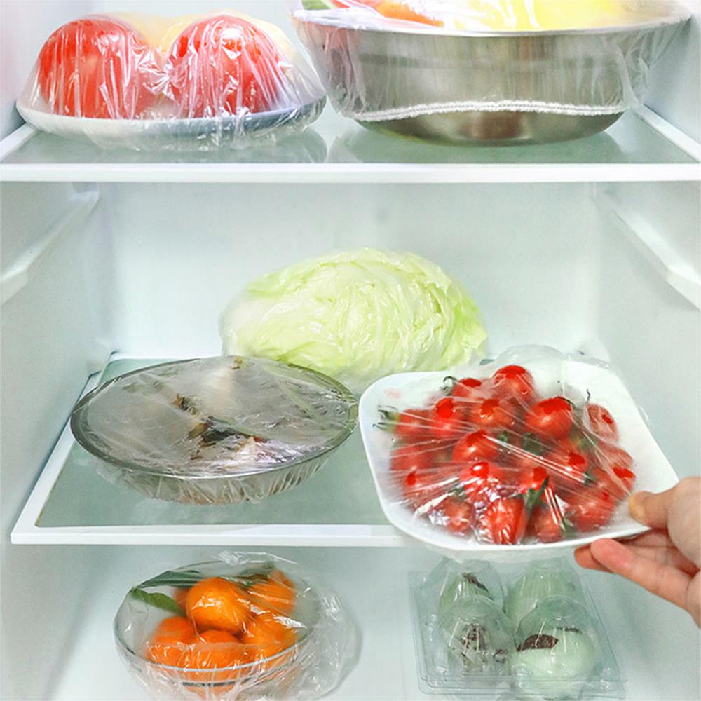 Disposable Elastic Food Covers (100 Pack) by HitMyNeed