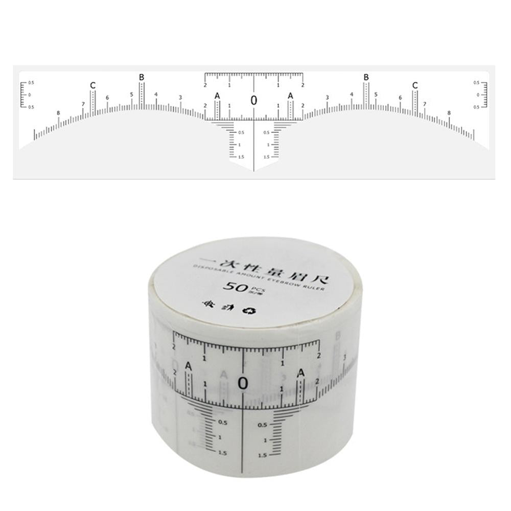 Disposable Eyebrow Ruler Microblading Guides (50pcs) by HitMyNeed