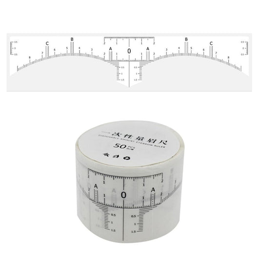 Disposable Eyebrow Ruler Microblading Guides (50pcs) by HitMyNeed