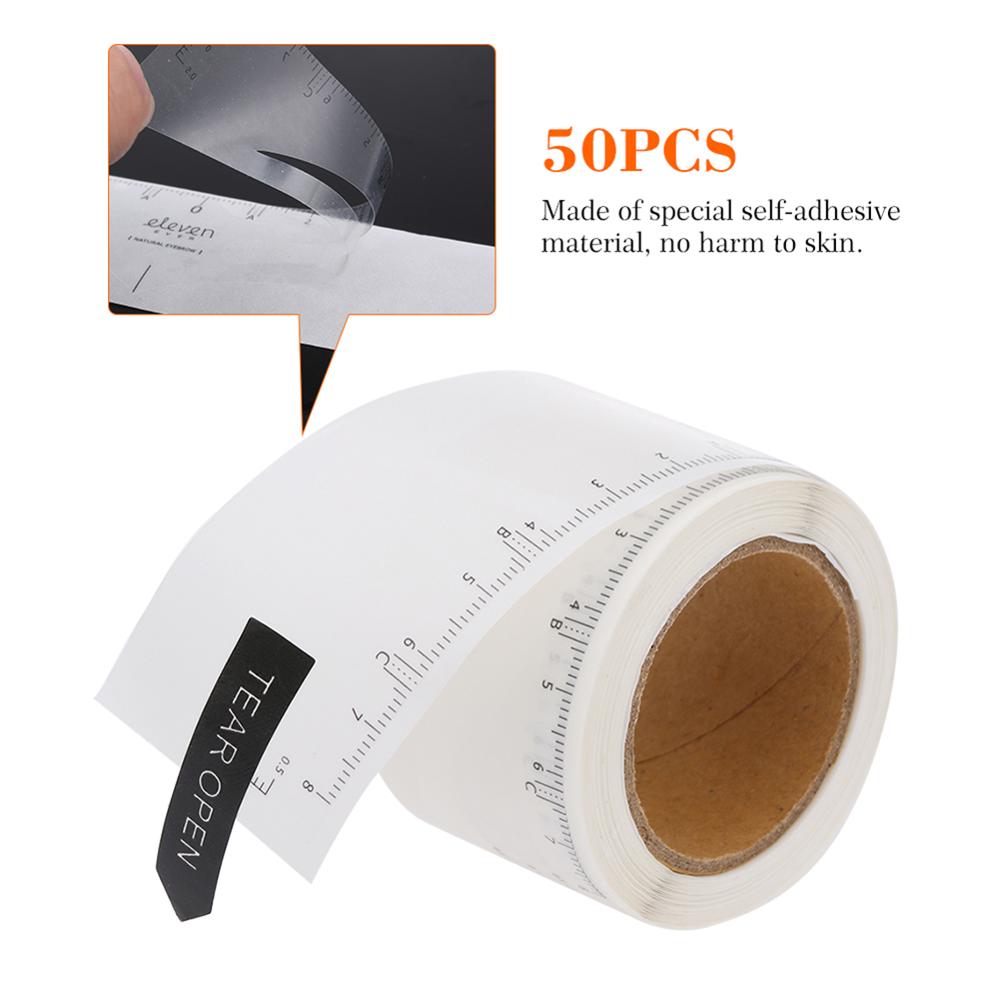 Disposable Eyebrow Ruler Microblading Guides (50pcs) by HitMyNeed