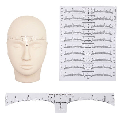 Disposable Eyebrow Ruler Sheets for Microblading 50pcs by HitMyNeed