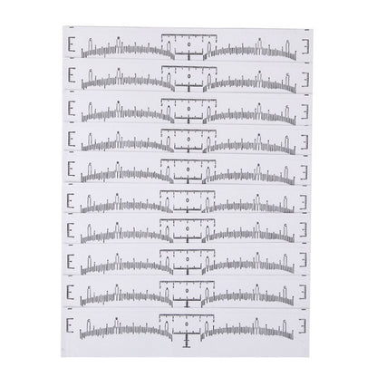 Disposable Eyebrow Ruler Sheets for Microblading 50pcs by HitMyNeed