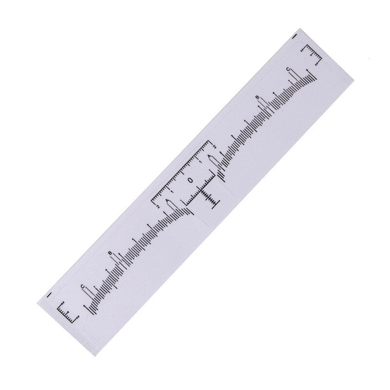 Disposable Eyebrow Ruler Sheets for Microblading 50pcs by HitMyNeed