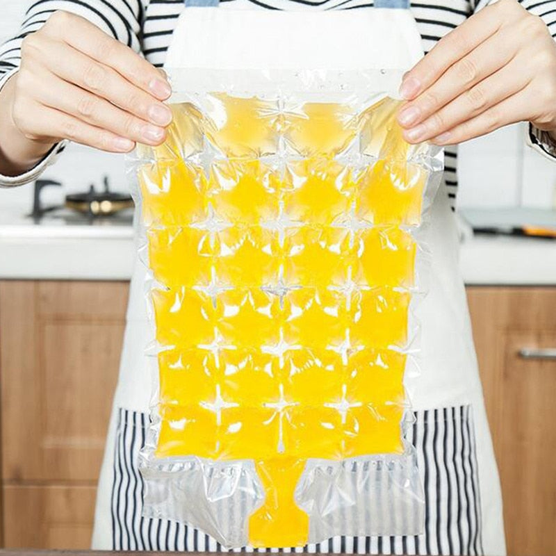 Disposable Ice Cube Bags, 10-Pack (24 Cubes Each) by HitMyNeed