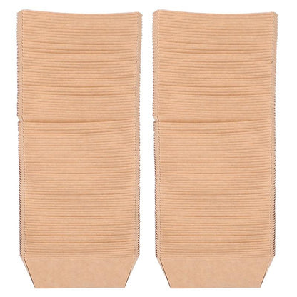 Disposable Kraft Paper Food Boats 100 Pack by HitMyNeed