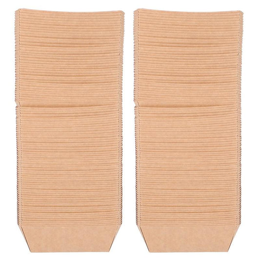 Disposable Kraft Paper Food Boats 100 Pack by HitMyNeed
