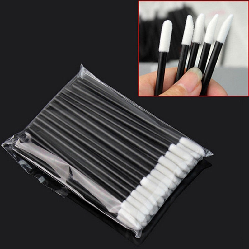 Disposable Lip Brush Applicators (50 Pack) by HitMyNeed