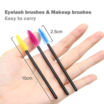 Disposable Mascara Wands 50 Pack for Hygienic Use by HitMyNeed