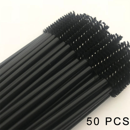 Disposable Mascara Wands 50 Pack for Hygienic Use 50-pcs-black by HitMyNeed
