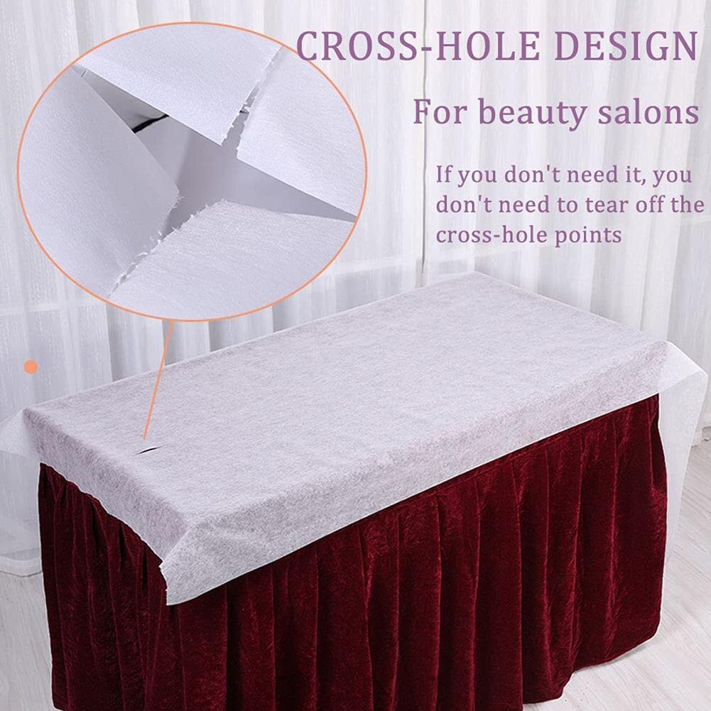 Disposable Massage Table Sheets (50 Pack, 53 x 70cm) by HitMyNeed