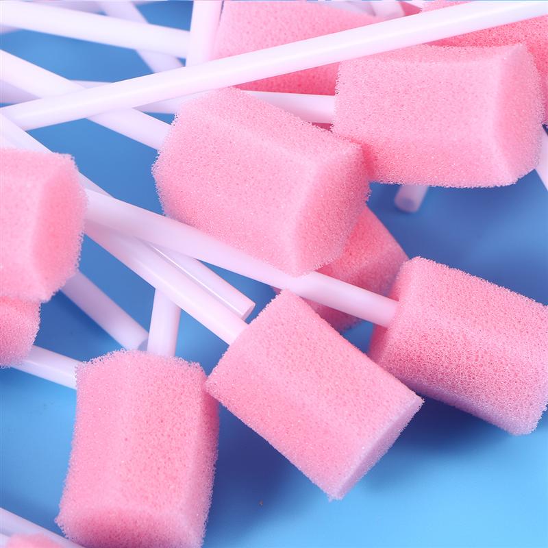Disposable Oral Sponge Swabs 100-Pack by HitMyNeed