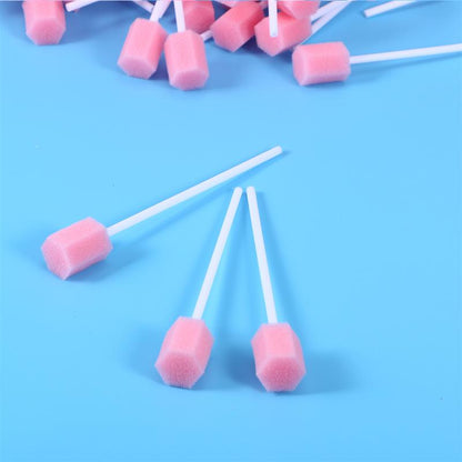 Disposable Oral Sponge Swabs 100-Pack by HitMyNeed