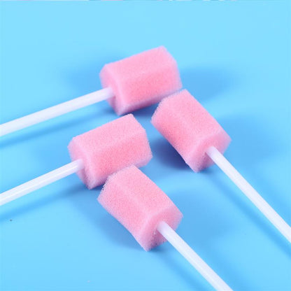 Disposable Oral Sponge Swabs 100-Pack by HitMyNeed