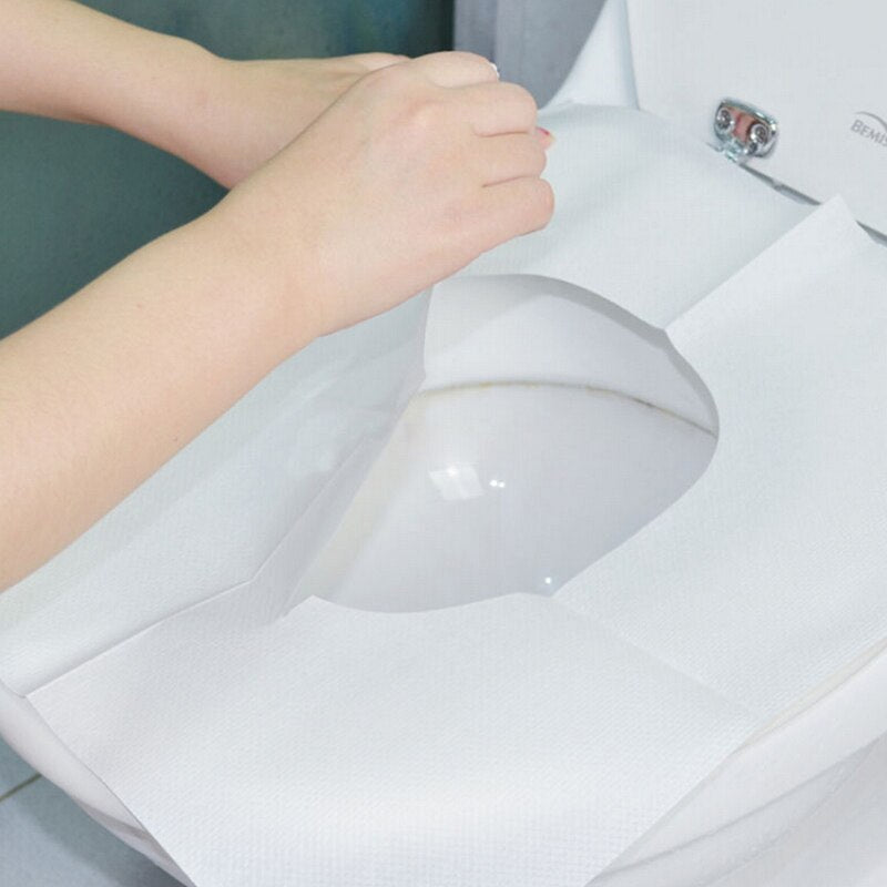 Disposable Paper Toilet Seat Covers 10-Pack by HitMyNeed