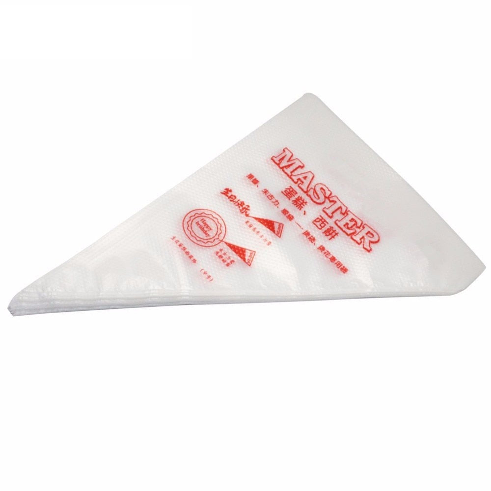 Disposable Pastry Piping Bags 100 Pack by HitMyNeed