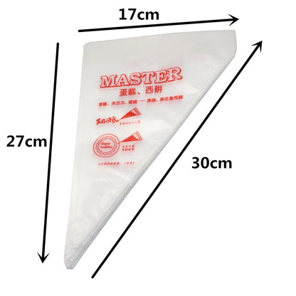 Disposable Pastry Piping Bags 100 Pack by HitMyNeed