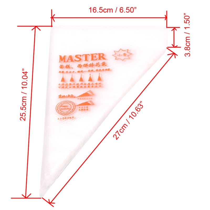 Disposable Piping Bags 100 Pack by HitMyNeed