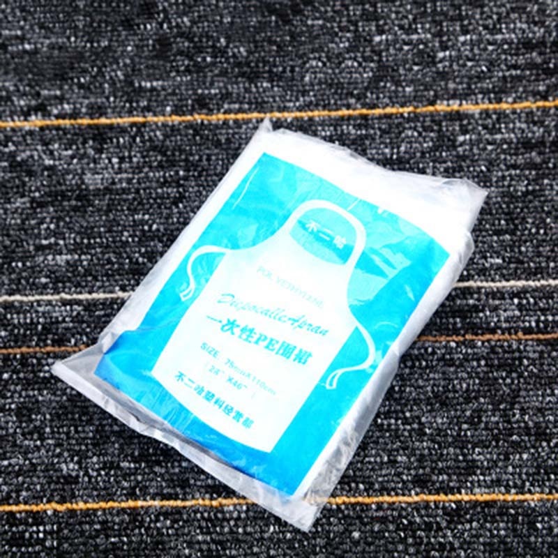 Disposable Plastic Aprons 10 Pack, Waterproof PE by HitMyNeed