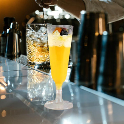 Disposable Plastic Champagne Flutes (20 Pack) by HitMyNeed