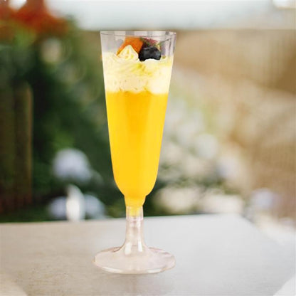 Disposable Plastic Champagne Flutes (20 Pack) by HitMyNeed