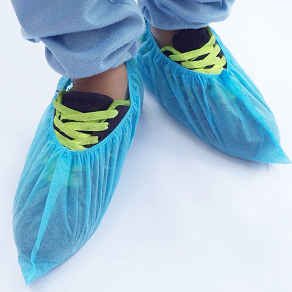 Disposable Plastic Shoe Covers (100-Pack) by HitMyNeed