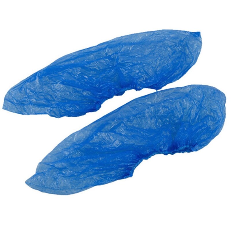 Disposable Plastic Shoe Covers, 100 Pack (One Size) by HitMyNeed