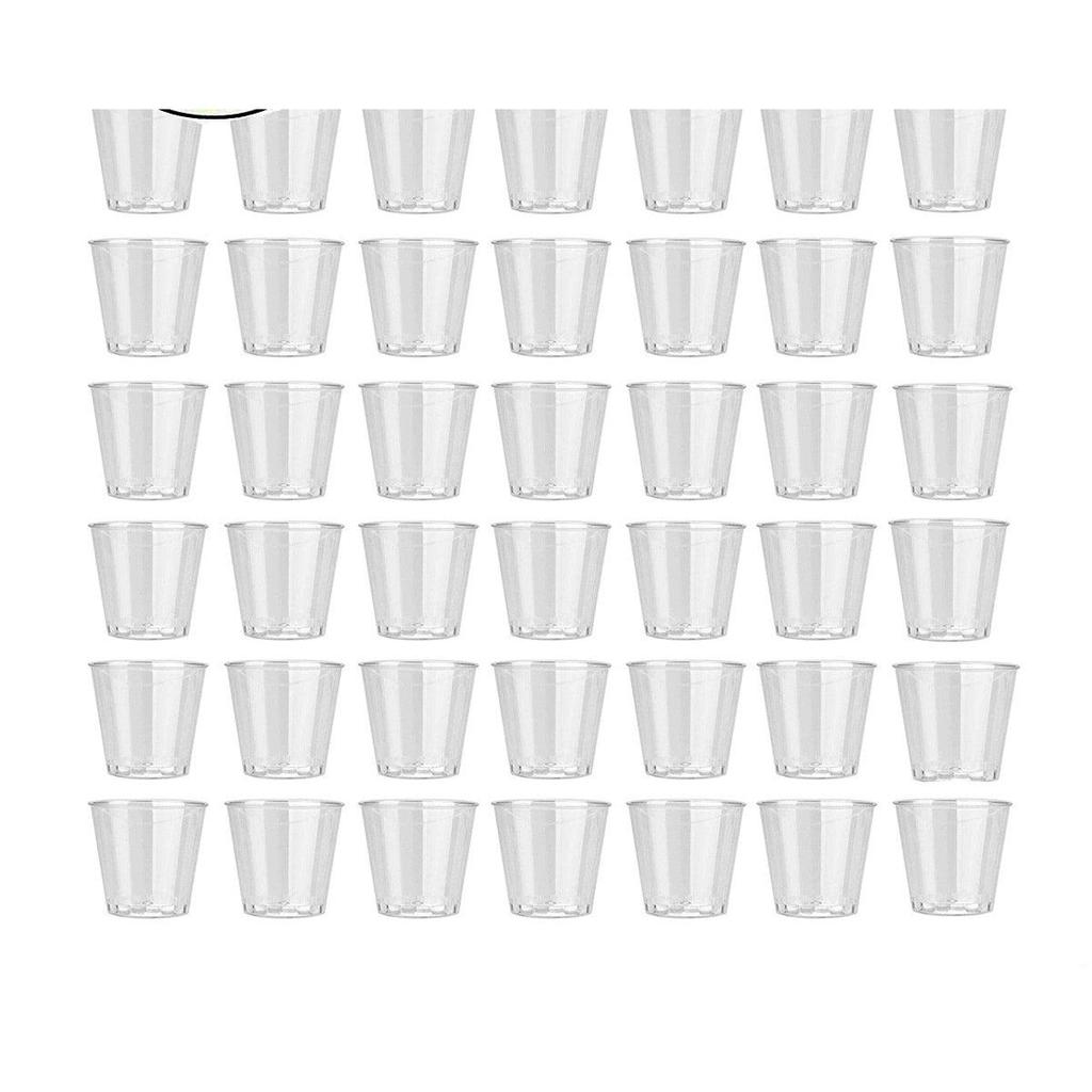 Disposable Plastic Shot Glasses 1oz (50 Pack) by HitMyNeed
