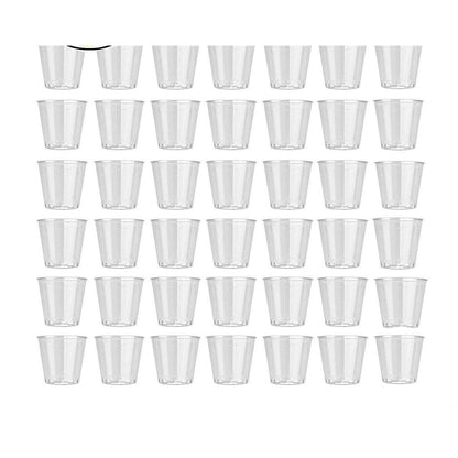 Disposable Plastic Shot Glasses 1oz (50 Pack) by HitMyNeed