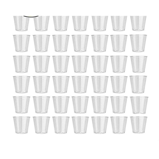 Disposable Plastic Shot Glasses 1oz (50 Pack) by HitMyNeed